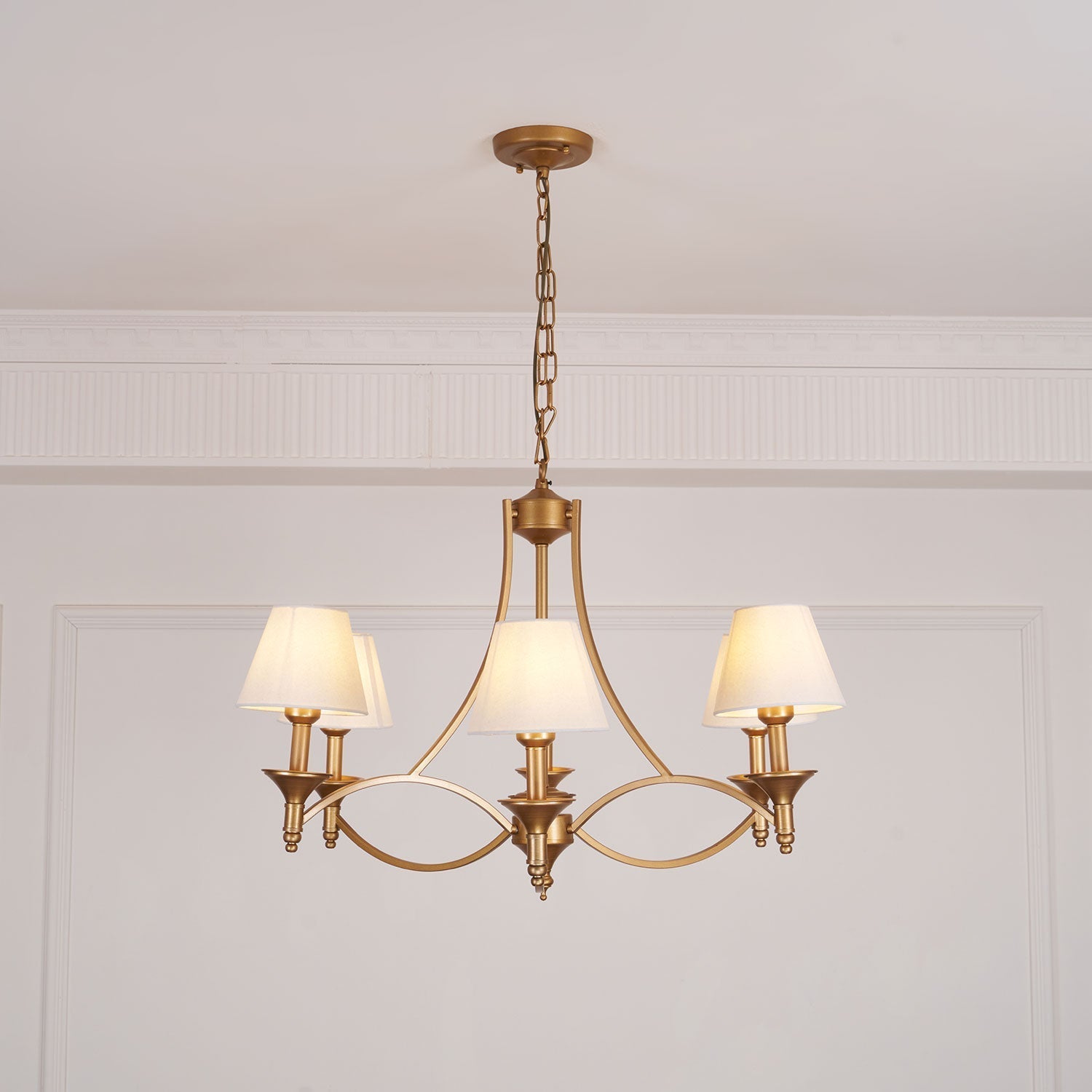 Lenore Aged Gold Chandelier