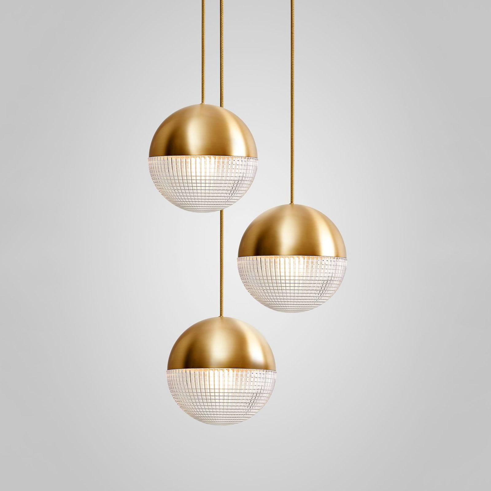glass pendant light shown as a main product image for entryways