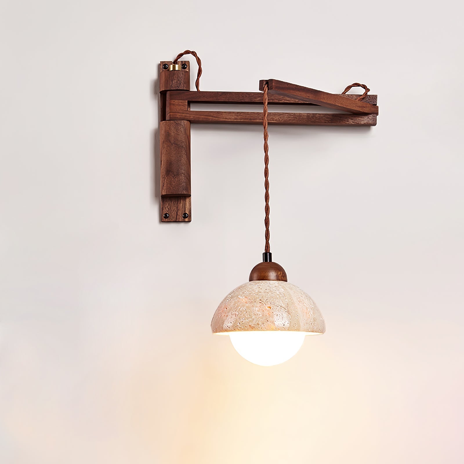 Ligno Arc Wall Light, Plug-In Wall Sconce, detail 14