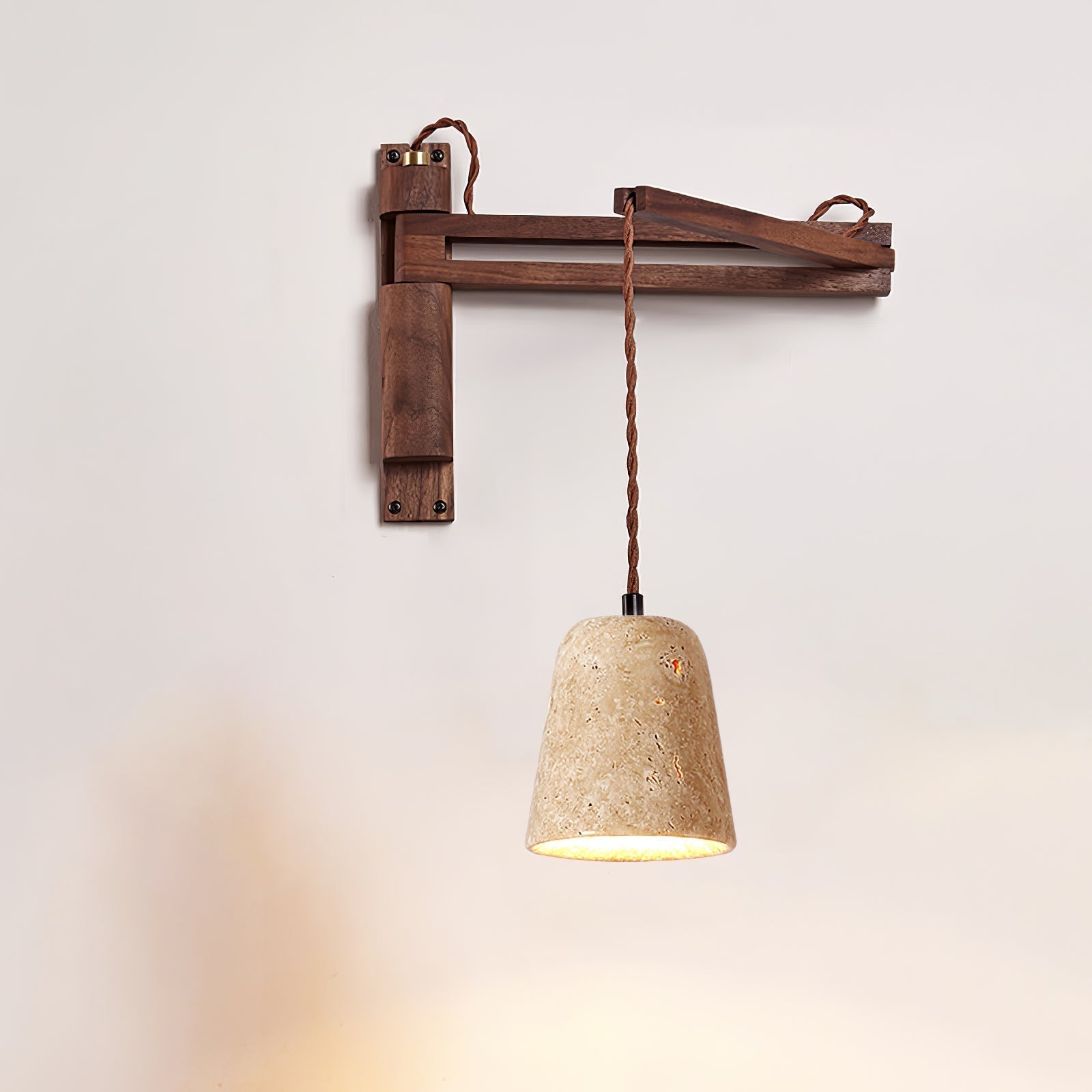 Ligno Arc Wall Light, Plug-In Wall Sconce, detail 15