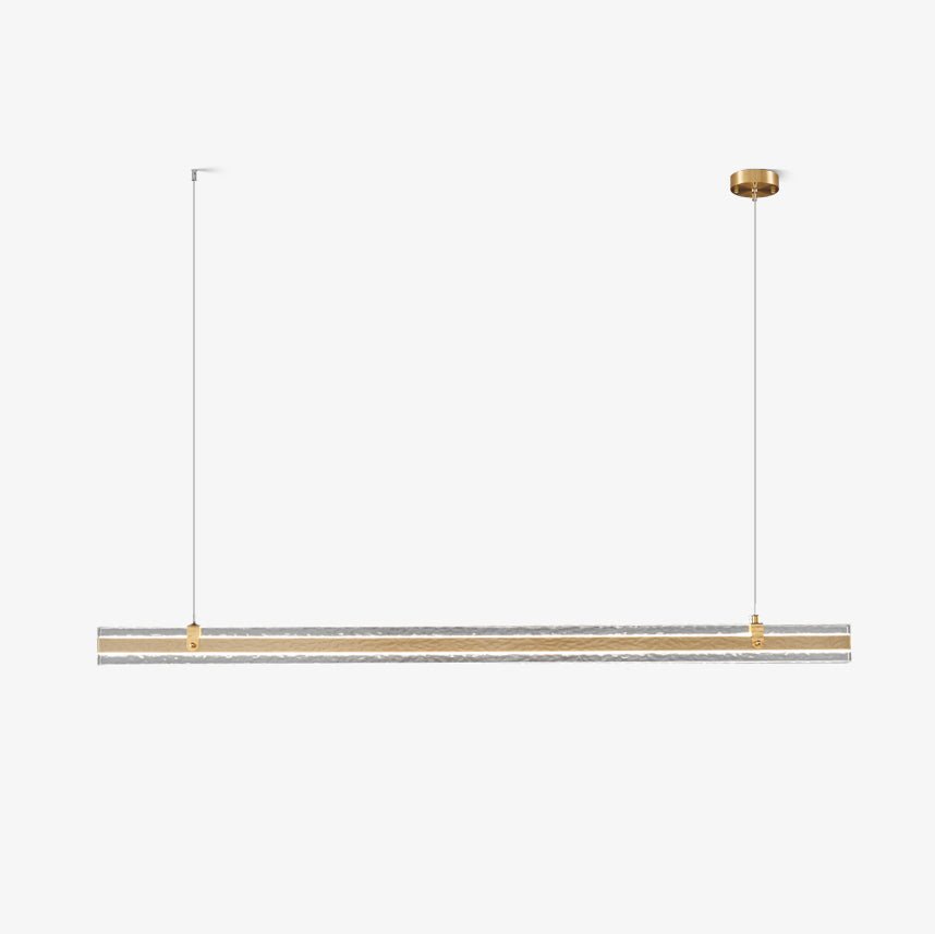 Linear Ribbon Island Hanging Light Pendant Light