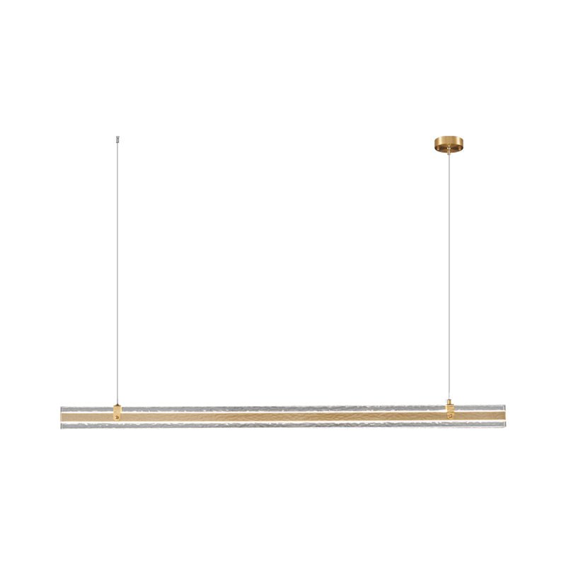 Linear Ribbon Island Hanging Light Pendant Light