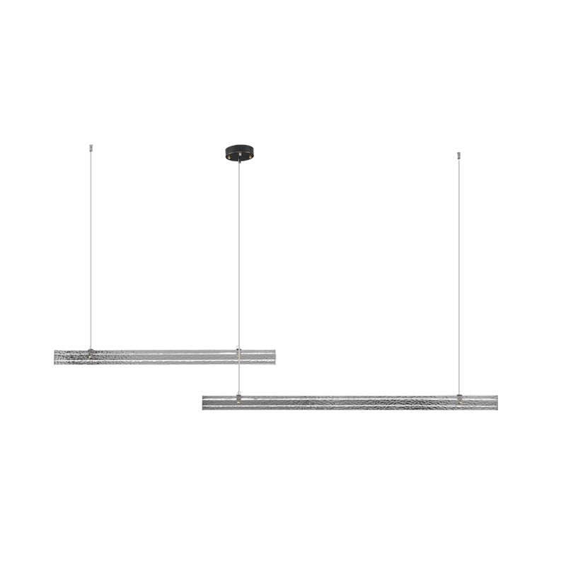 Linear Ribbon Island Hanging Light Pendant Light