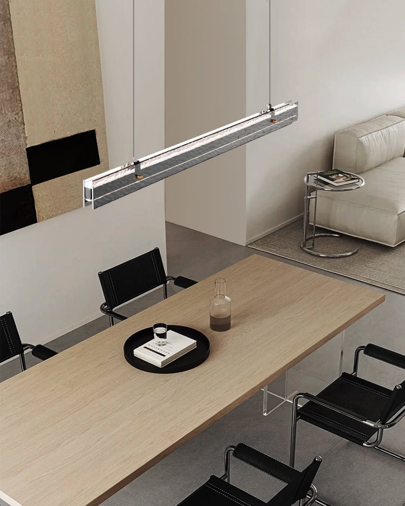 Linear Ribbon Island Hanging Light Pendant Light