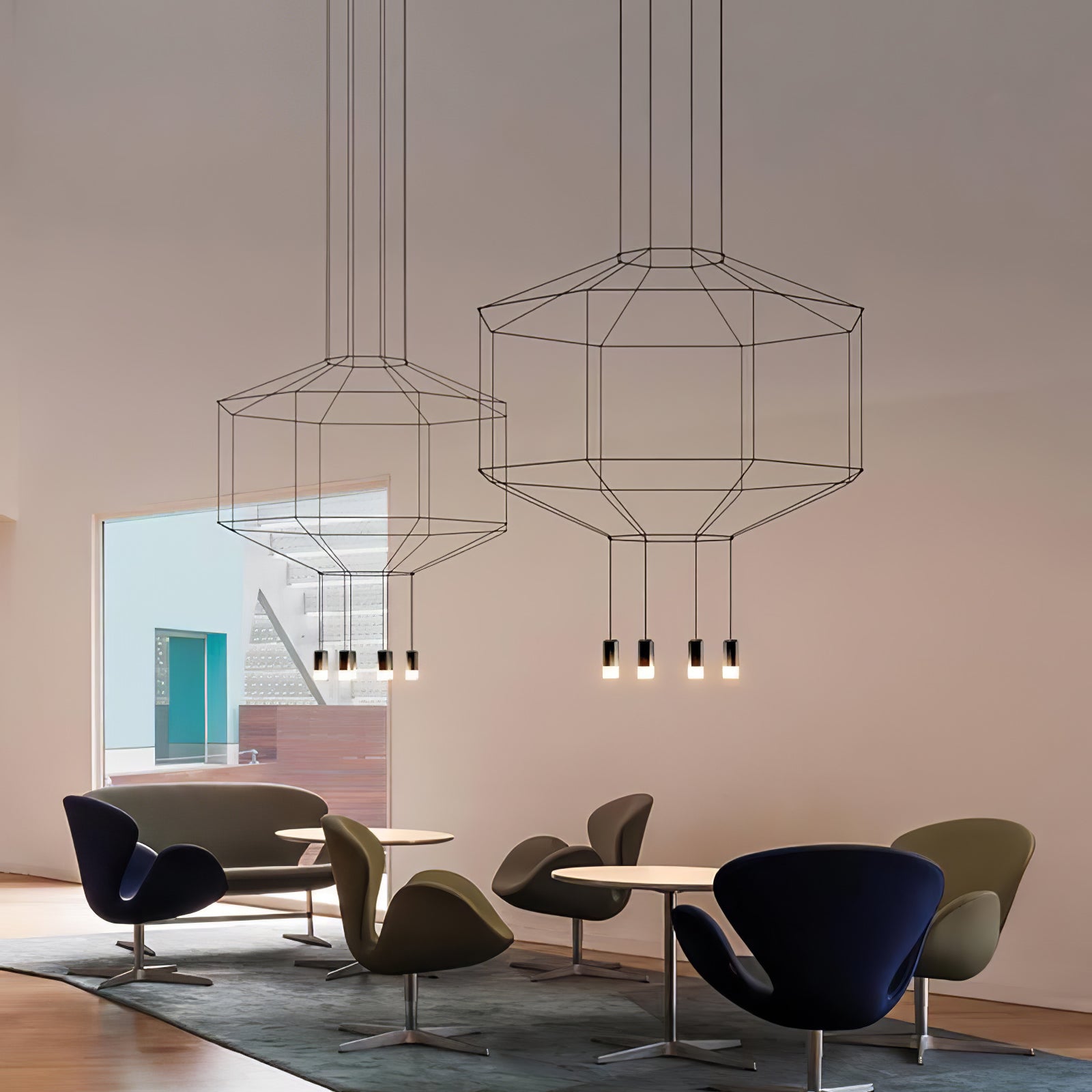 Geometric Lines Chandelier