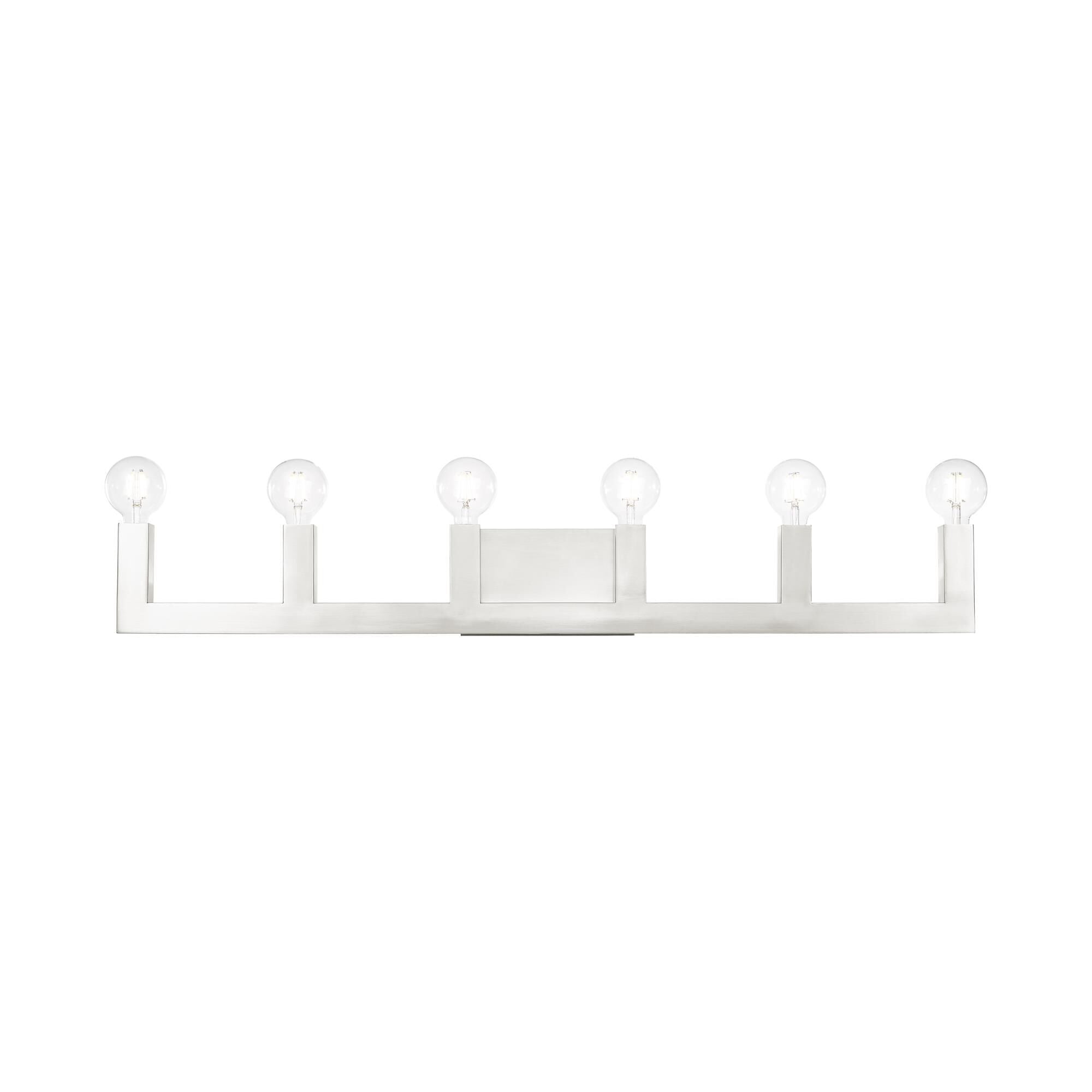 Solna 43 Inch 6 Light Bath Vanity Fixture, Bathroom Vanity Light, detail 9