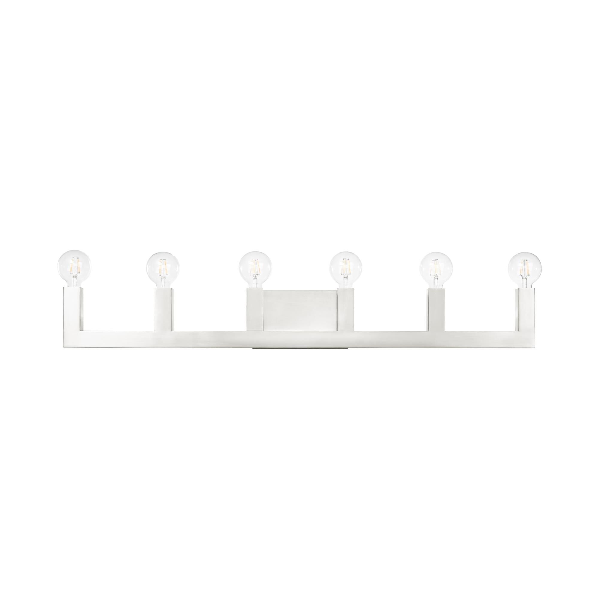 Solna 43 Inch 6 Light Bath Vanity Fixture, Bathroom Vanity Light, detail 10