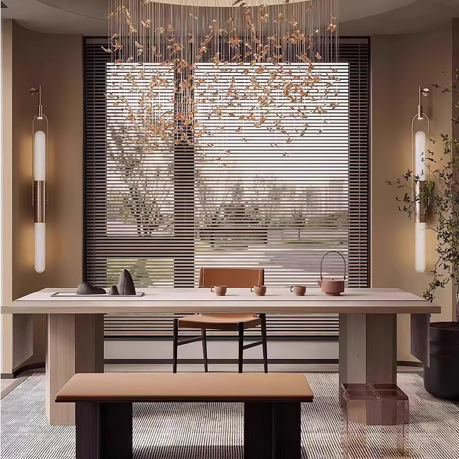 Long Arc Glass Wall Sconce