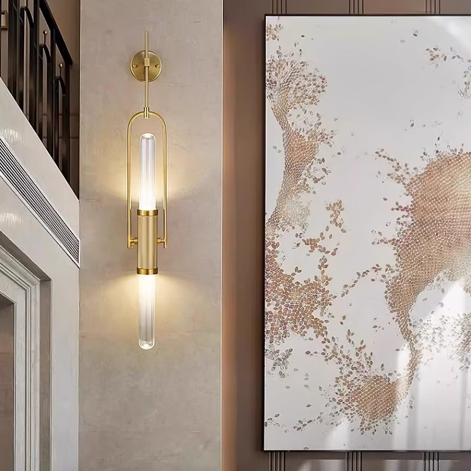 Long Arc Glass Wall Sconce