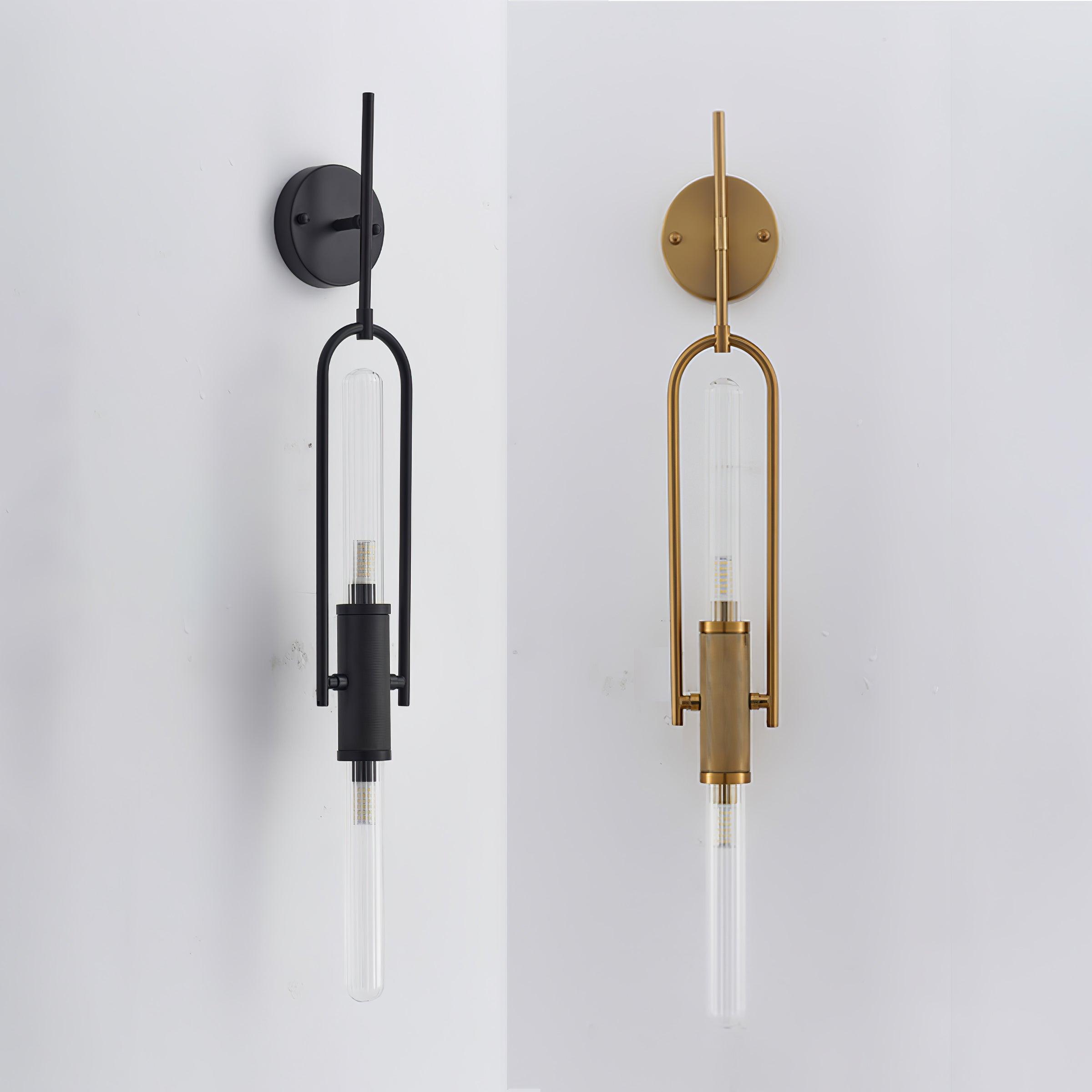 Long Arc Glass Wall Sconce