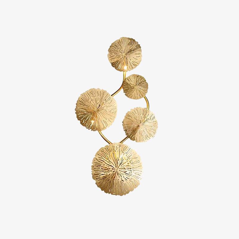 Lotus Leaf Wall Light - Model E: W 31cm x H 57cm Stainless steel, Hardwired Wall Sconce, detail 9