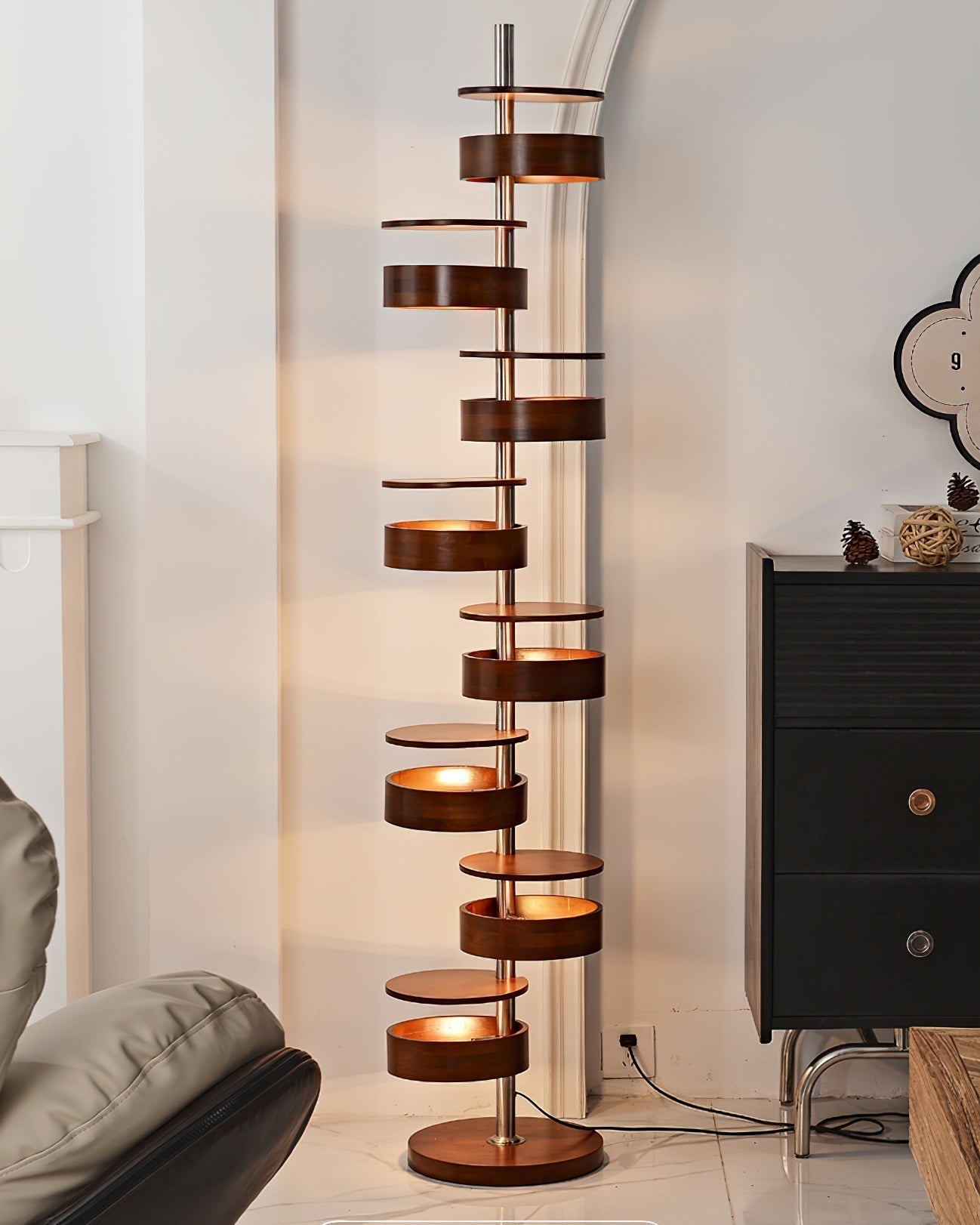 Luminis Wooden Floor Light, Floor Lamp, detail 14