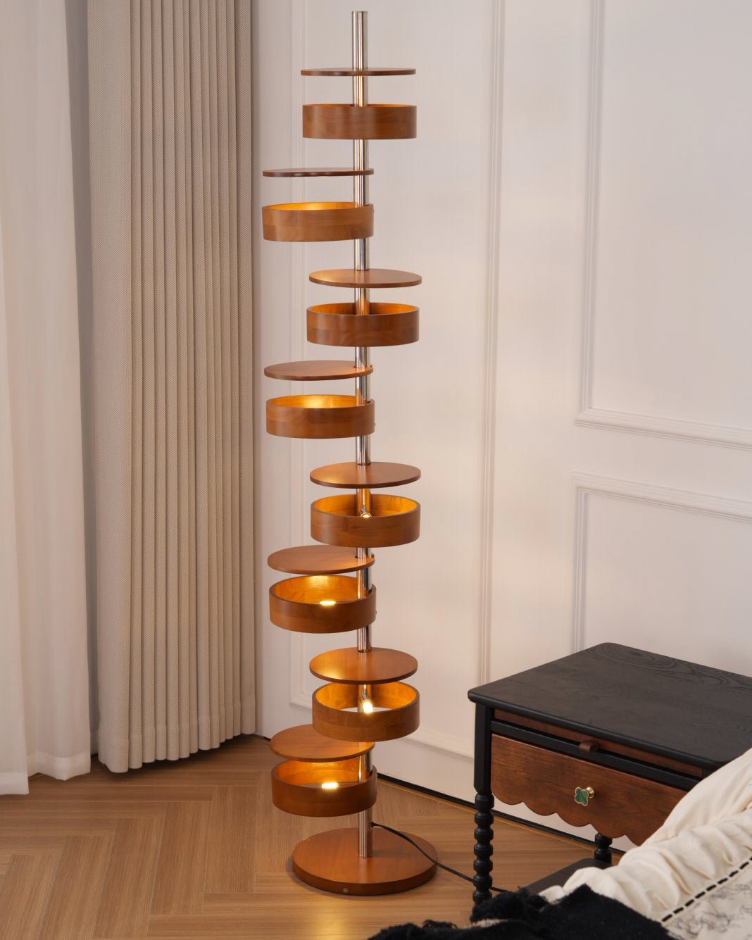 Luminis Wooden Floor Light, Floor Lamp, detail 9