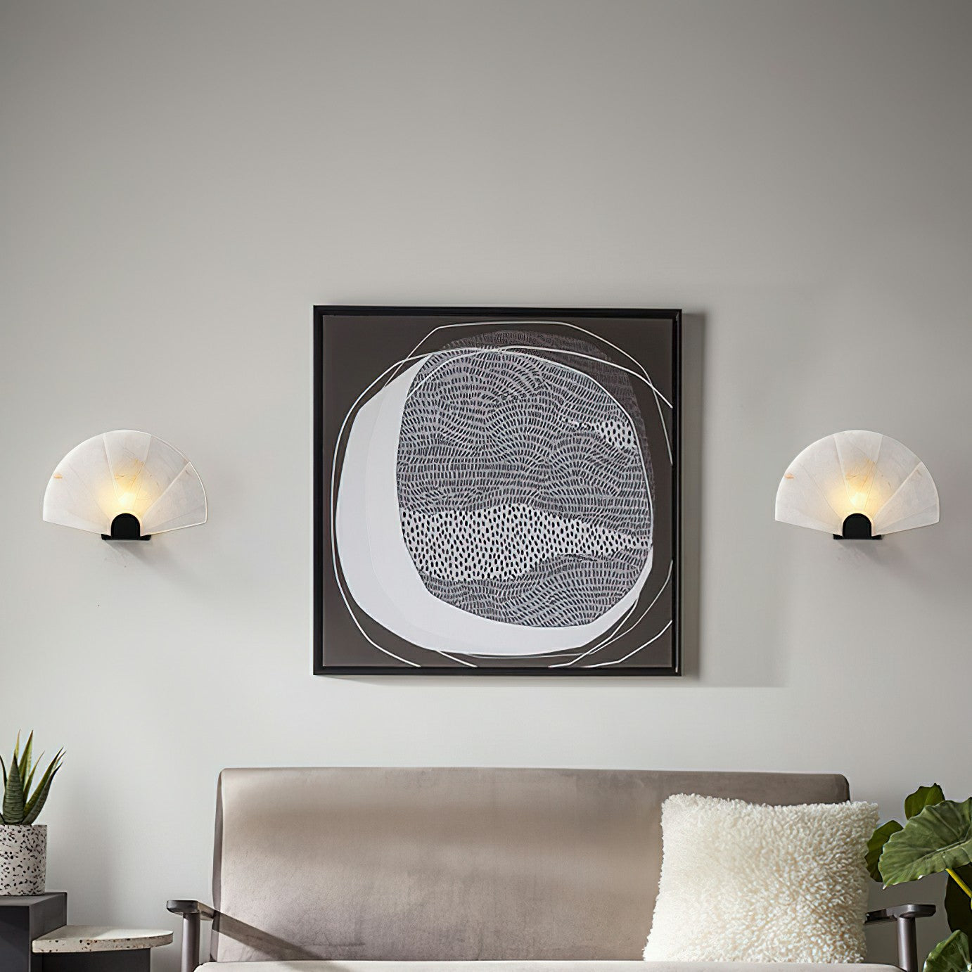 Luna Fan Wall Lamp 13.8