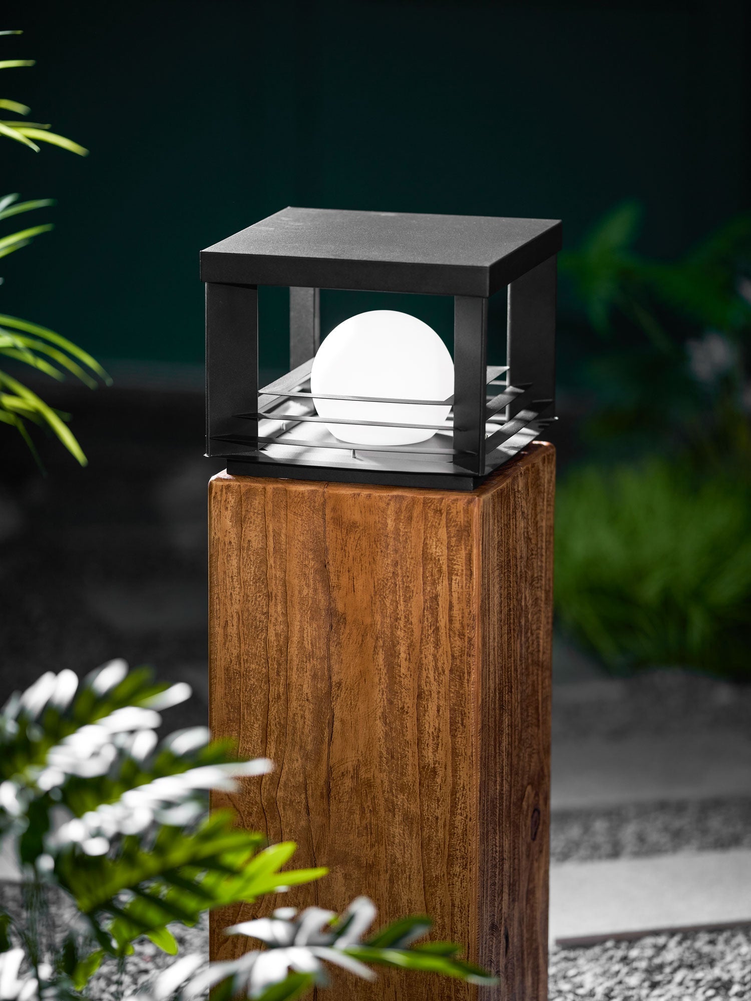 Lunar Crate Outdoor Floor Lamp