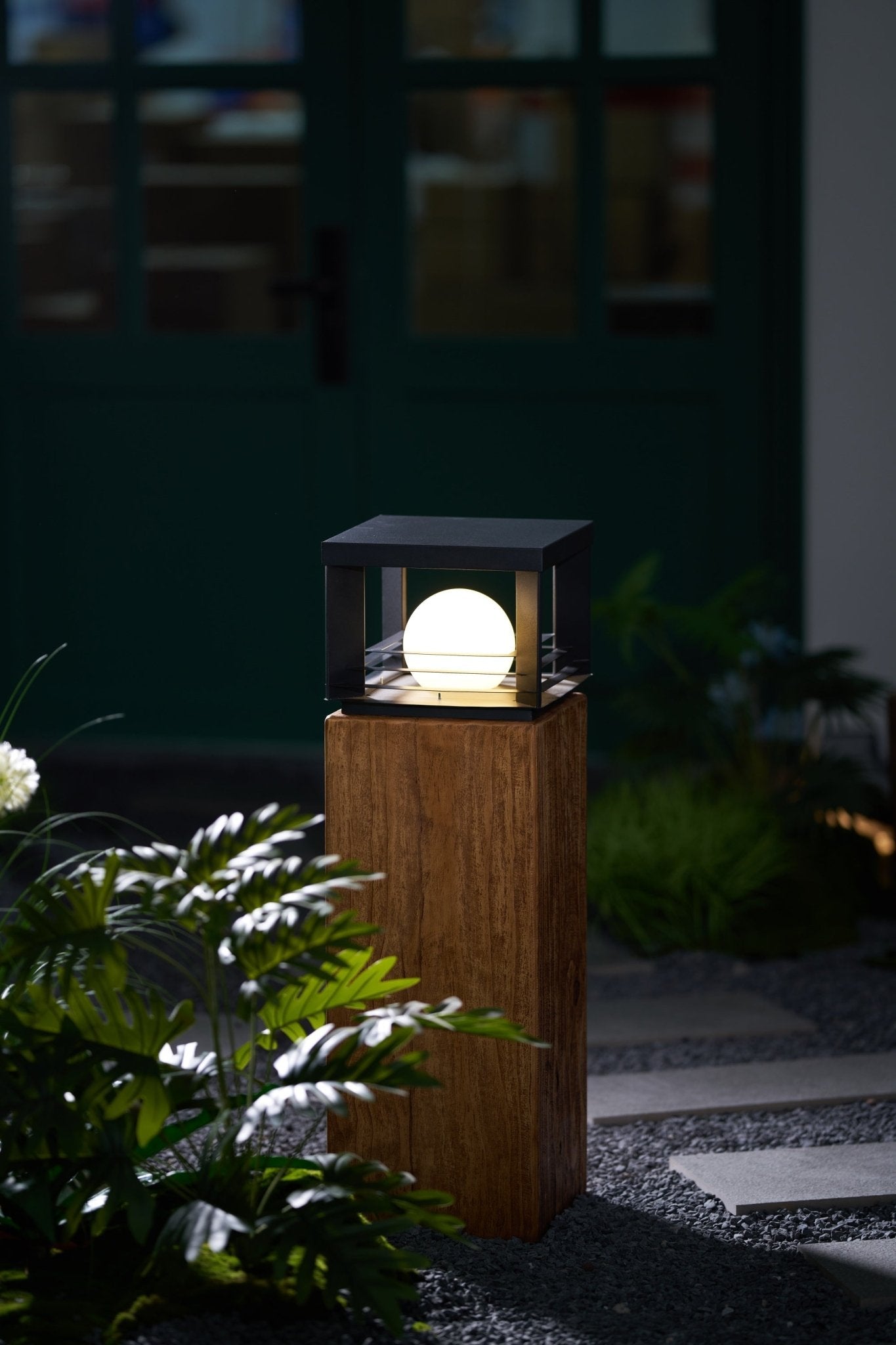 Lunar Crate Outdoor Floor Lamp
