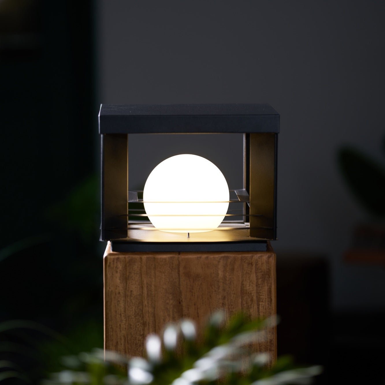 Lunar Crate Outdoor Floor Lamp