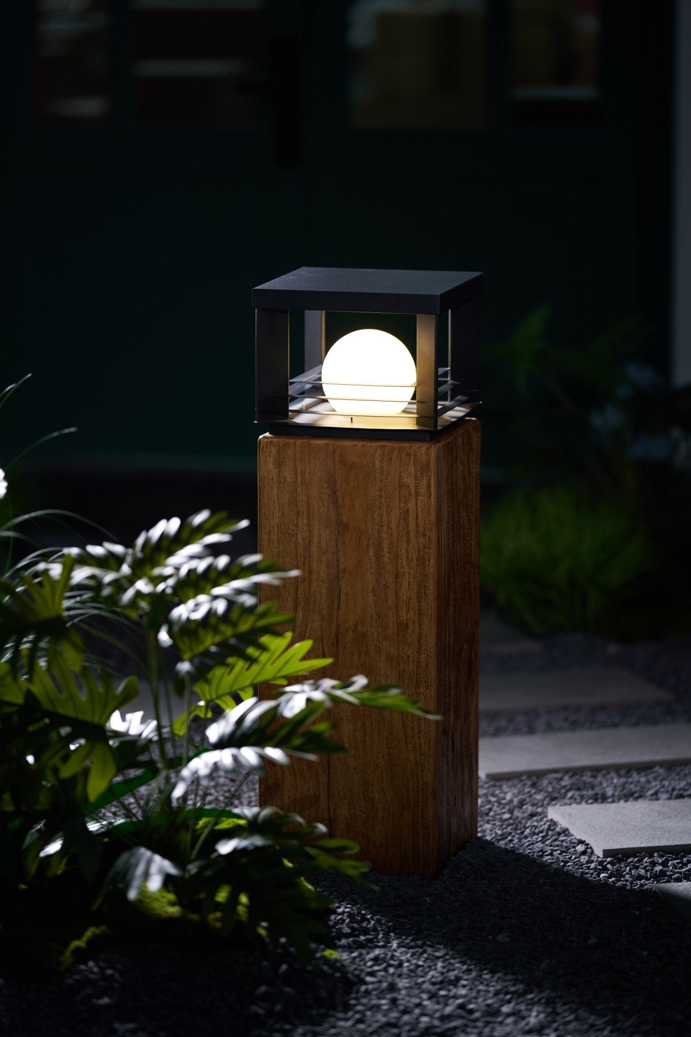 Lunar Crate Outdoor Floor Lamp