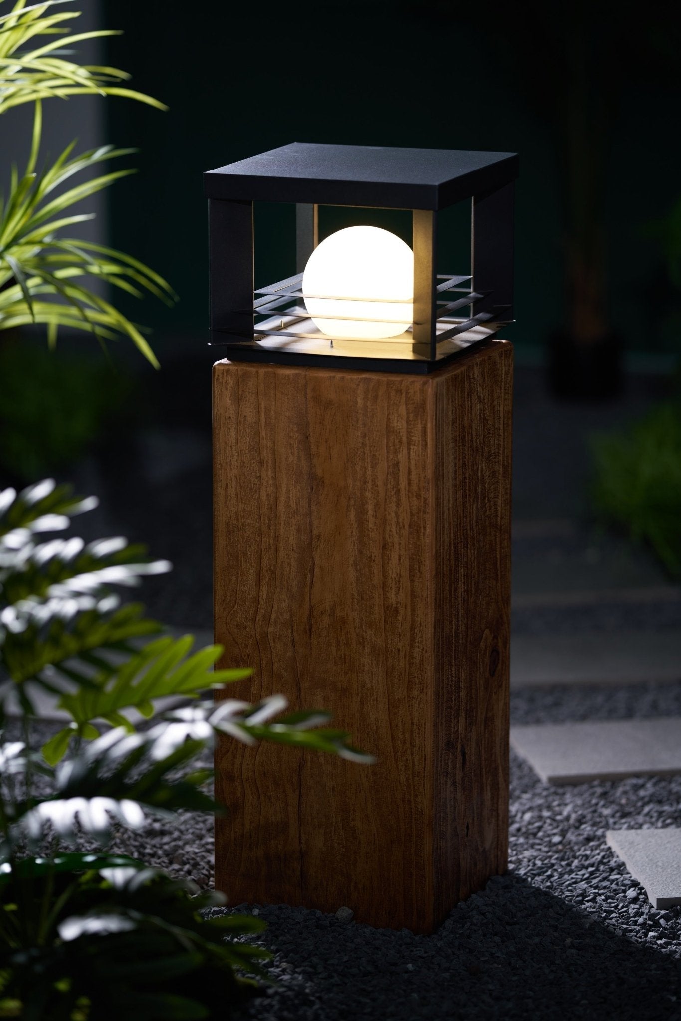 Lunar Crate Outdoor Floor Lamp
