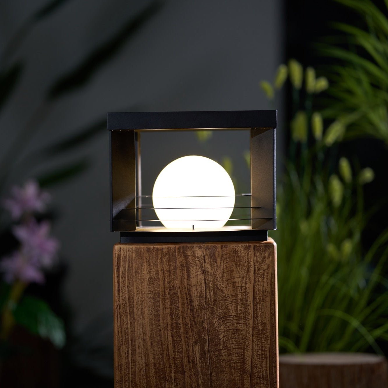 Lunar Crate Outdoor Floor Lamp