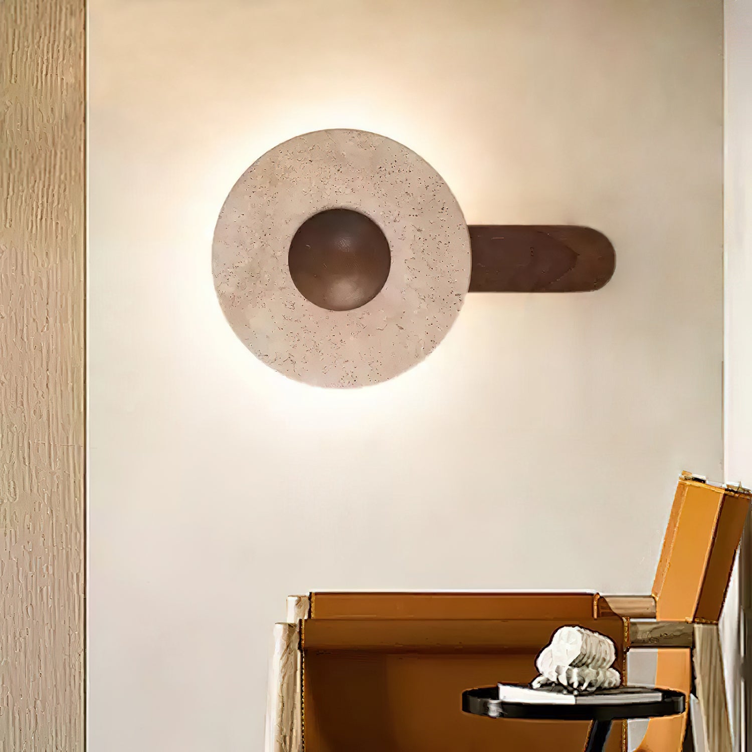 Lunar Wood Wall Lamp 12.2