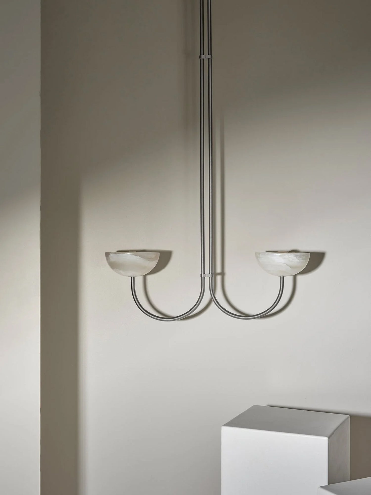 Lunaris Duo Alabaster Pendant Lamp
