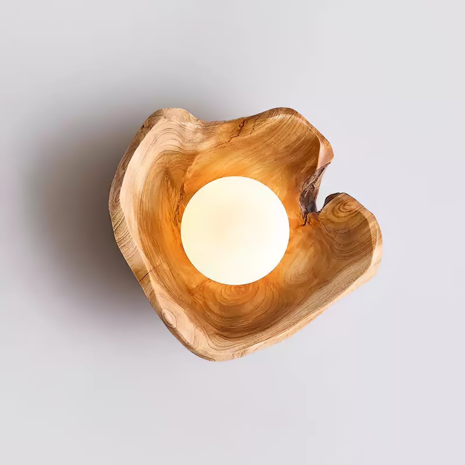 Lunawood Halo Wall Light, Hardwired Wall Sconce, detail 7