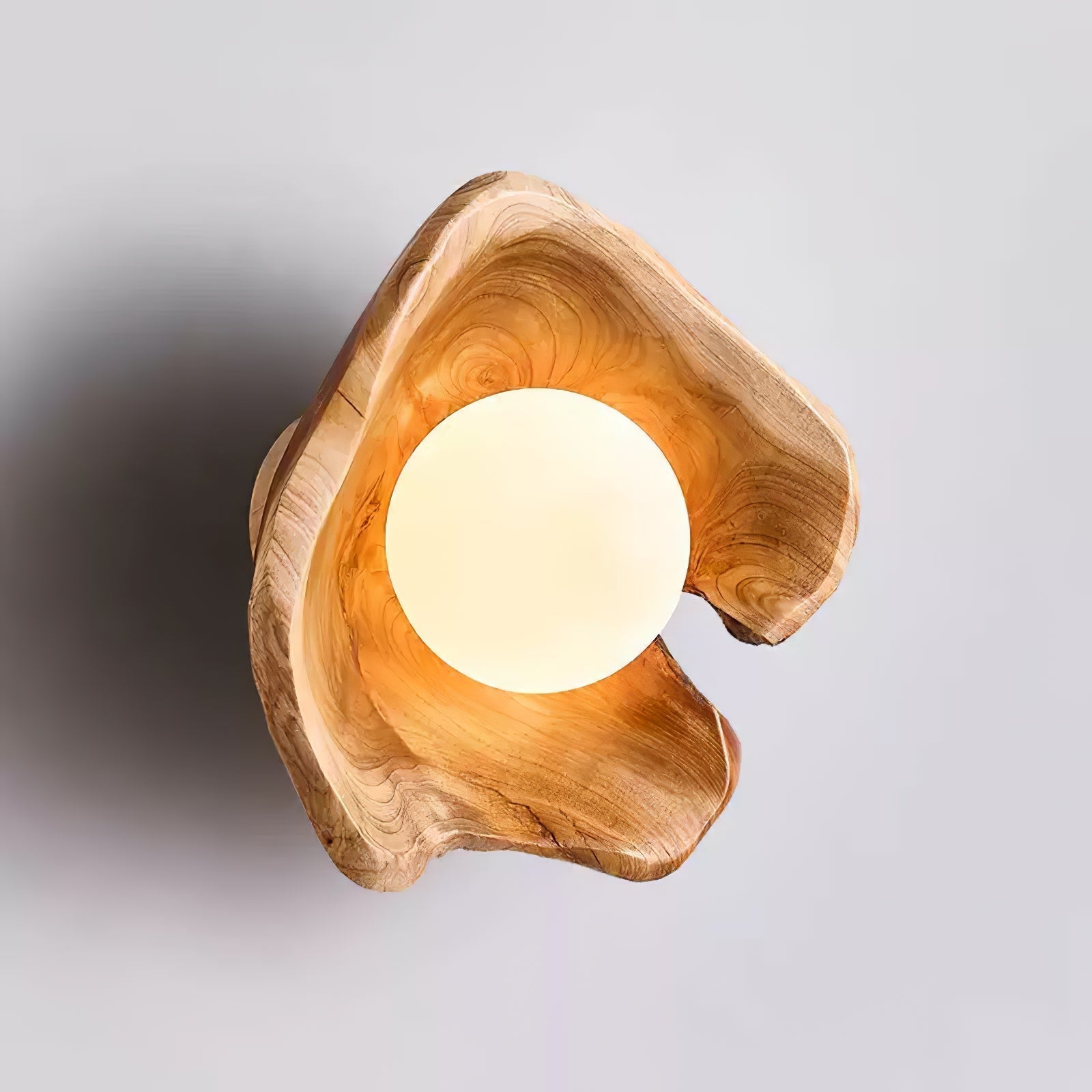 Lunawood Halo Wall Light, Hardwired Wall Sconce, detail 12