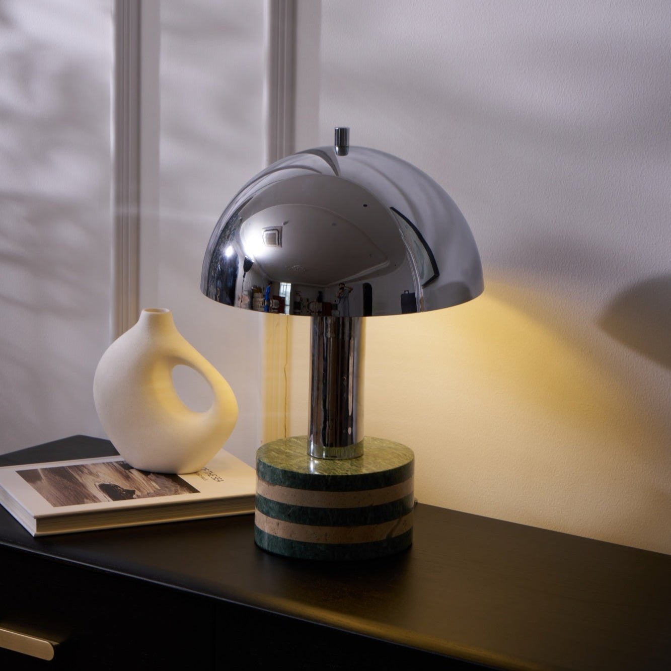 Luno Chrome Table Lamp detail view 31