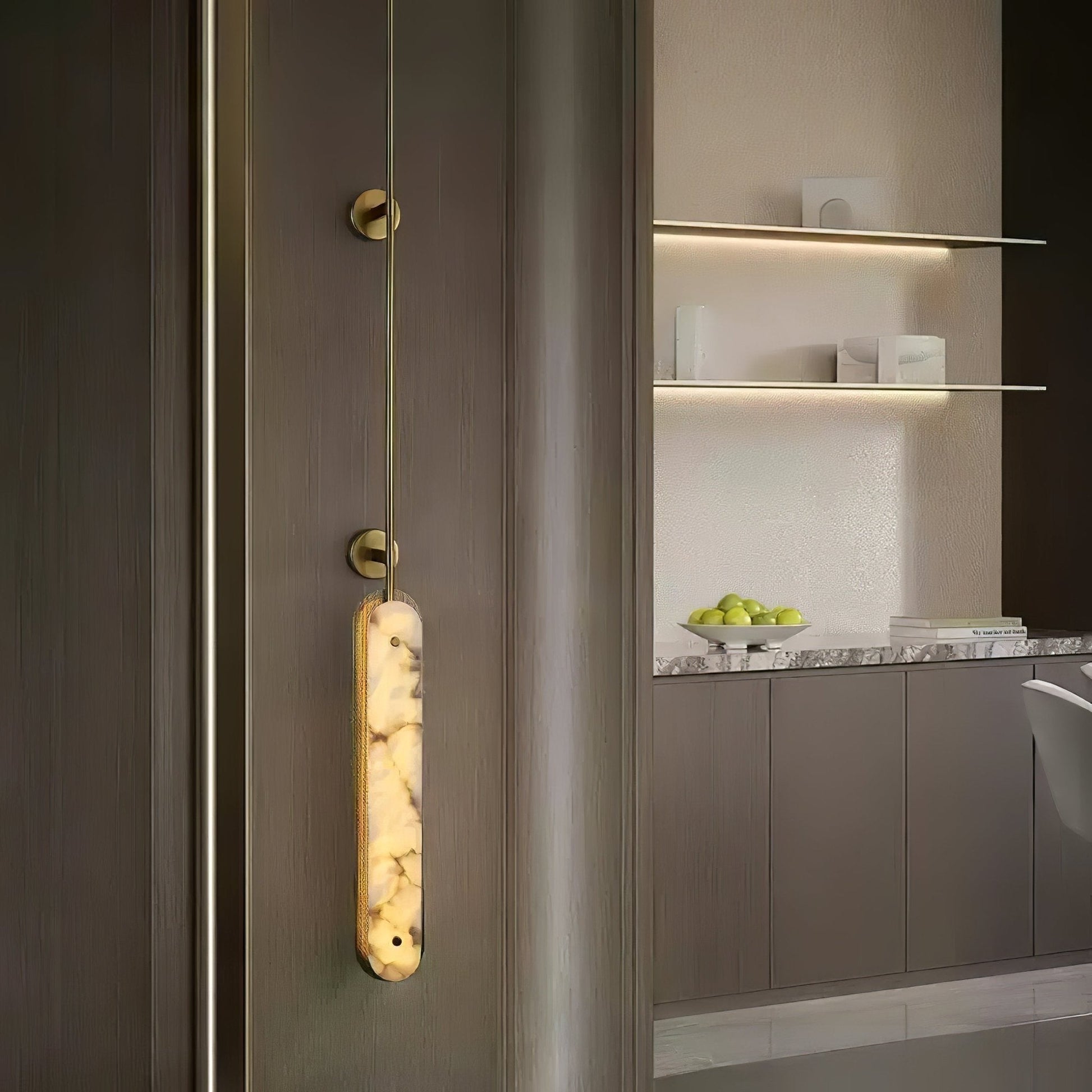 Lysandra Alabaster Wall Light, Hardwired Wall Sconce, detail 6