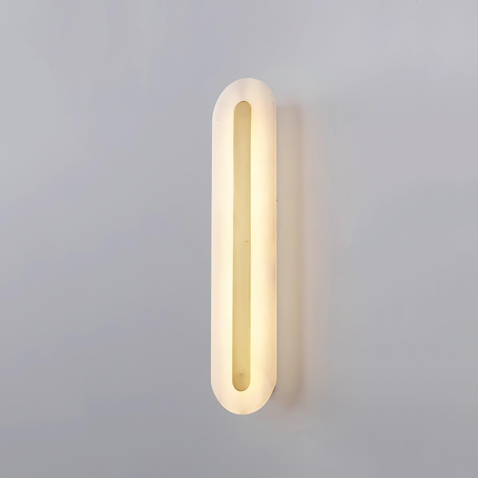 Alabaster Rounded Wall Sconce