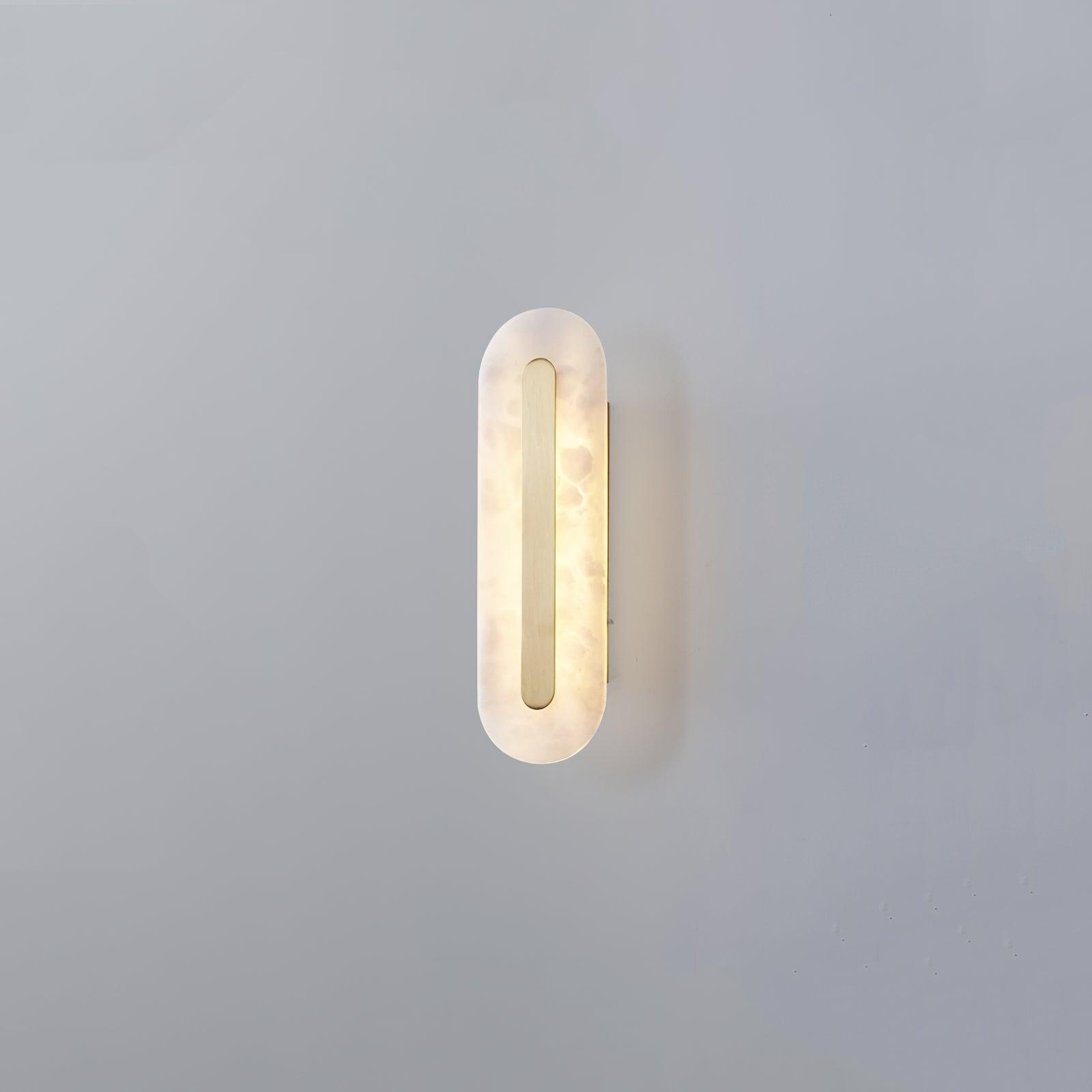Alabaster Rounded Wall Sconce