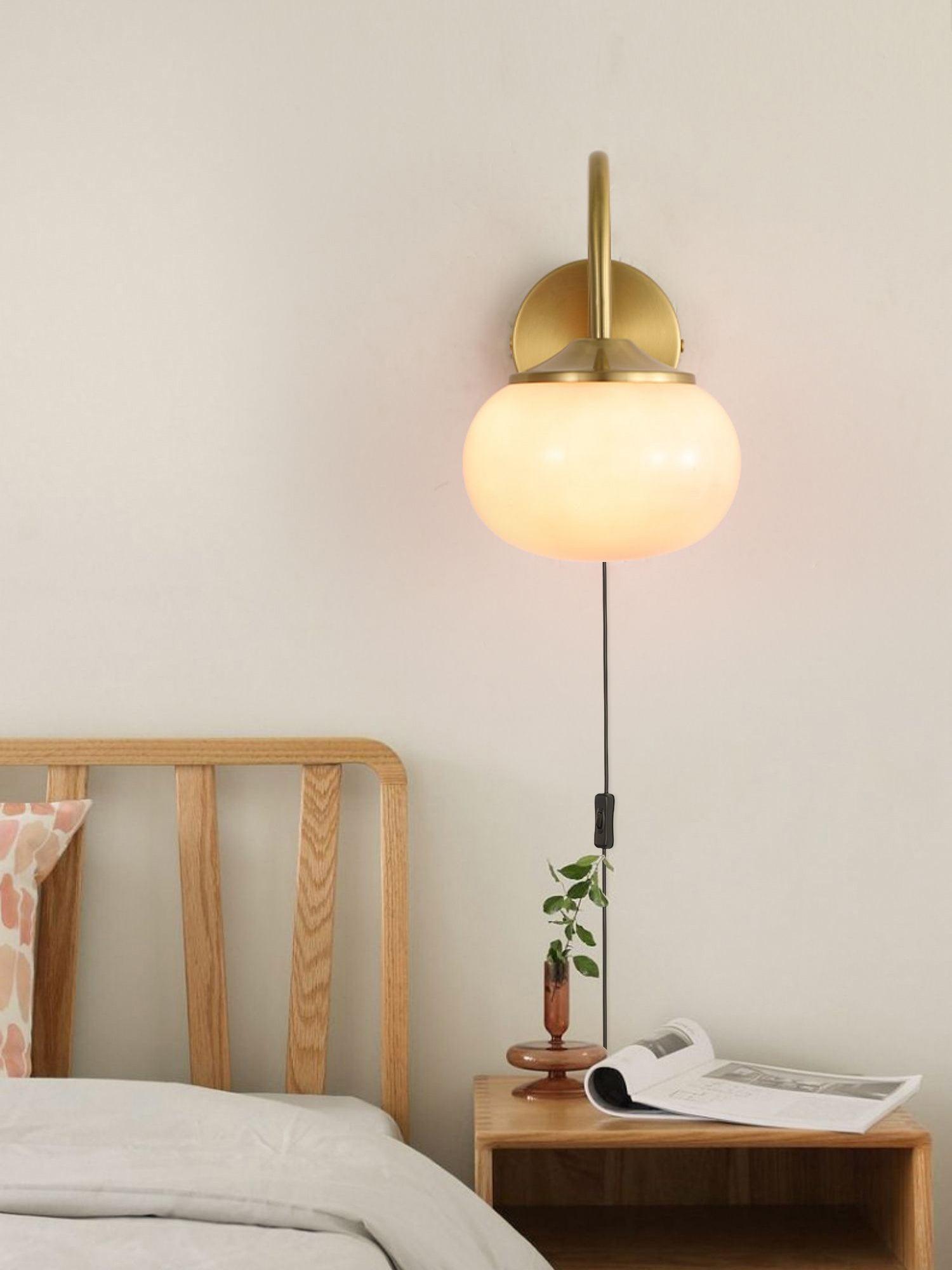 Marshmallow Wall-mounted Lamp Wall Light Plug Version, Plug-In Wall Sconce, detail 5