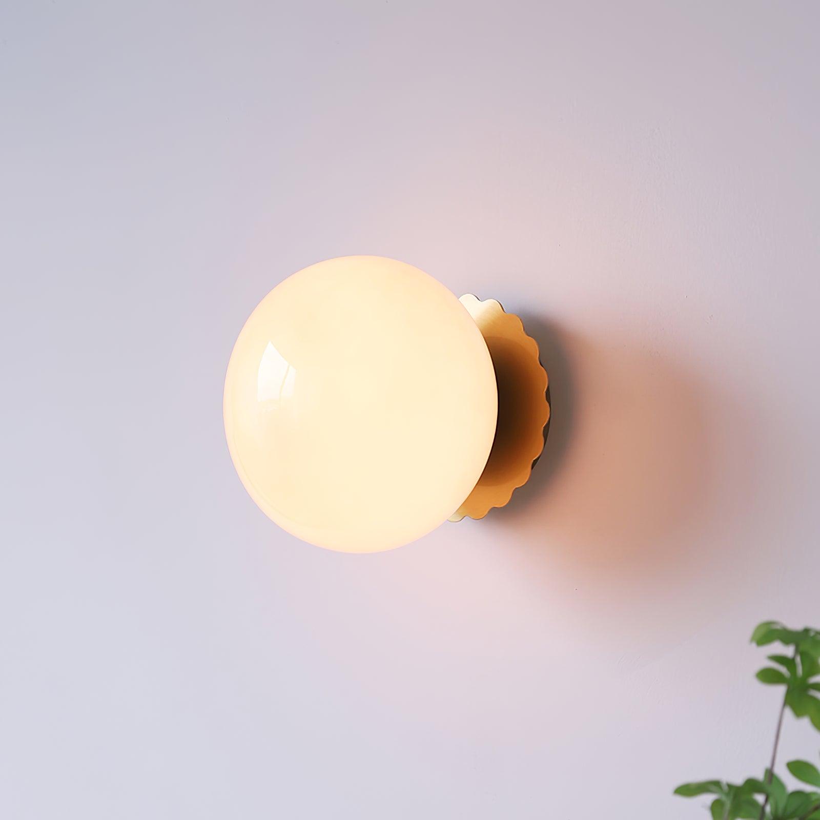 Glass Marshmallow Sconces, Hardwired Wall Sconce, detail 11