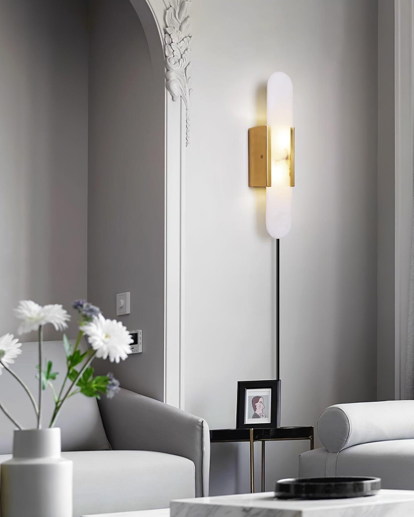 Melange Elongated Plug-in Lamp Bracket Sconce
