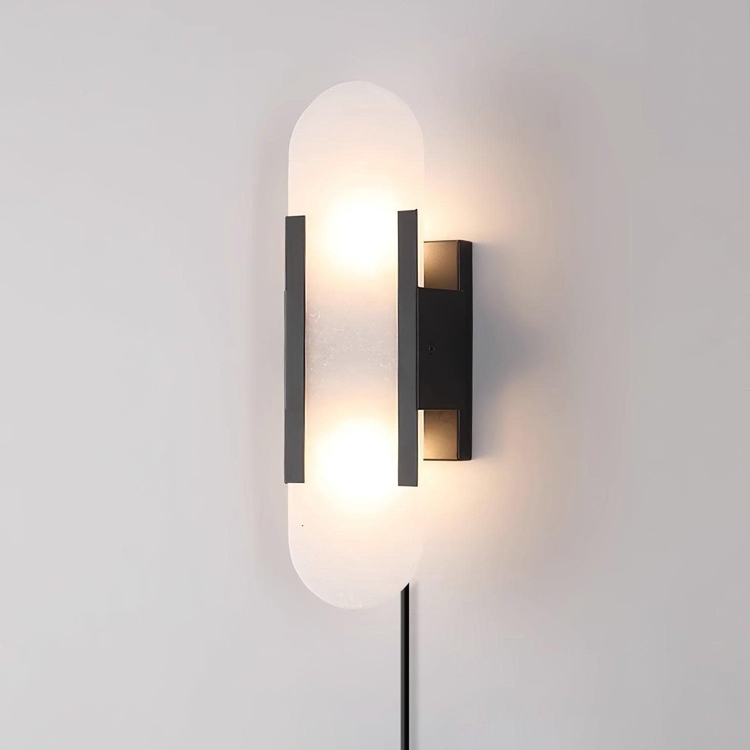 Melange Elongated Plug-in Lamp Bracket Sconce