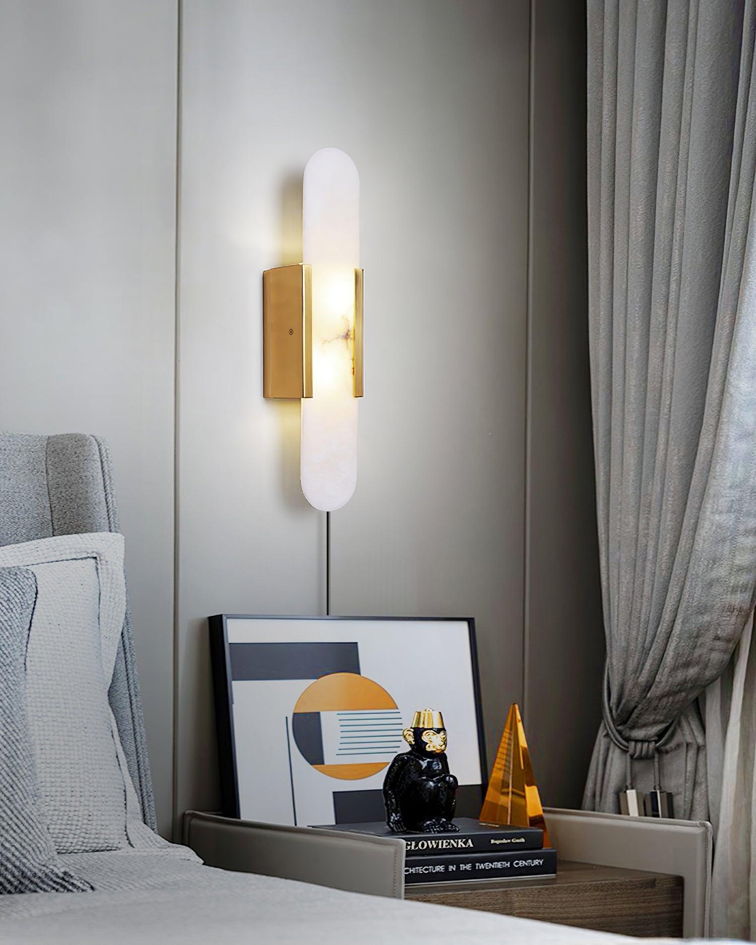 Melange Elongated Plug-in Lamp Bracket Sconce