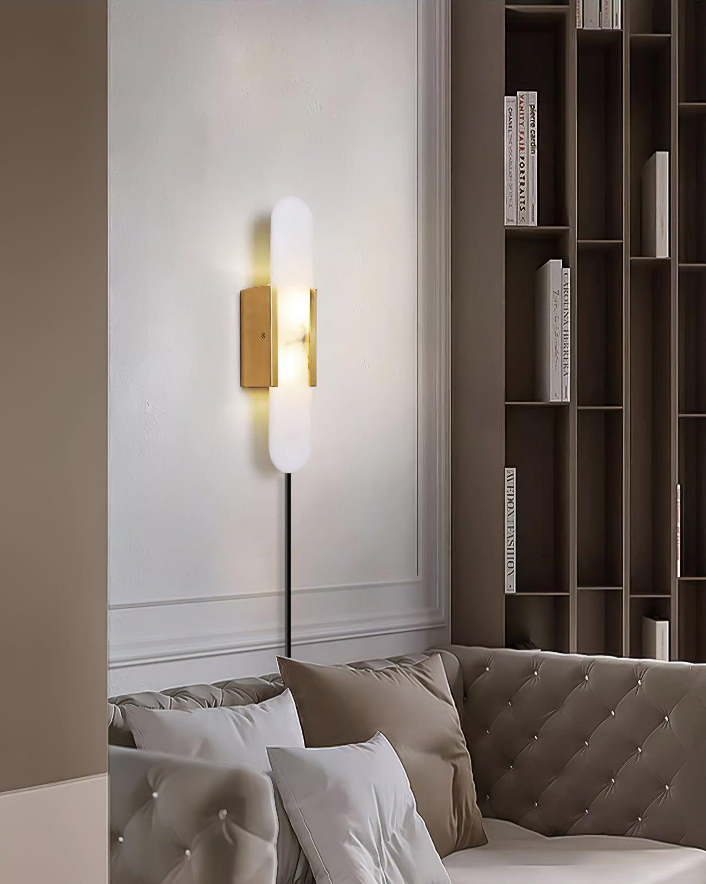 Melange Elongated Plug-in Lamp Bracket Sconce