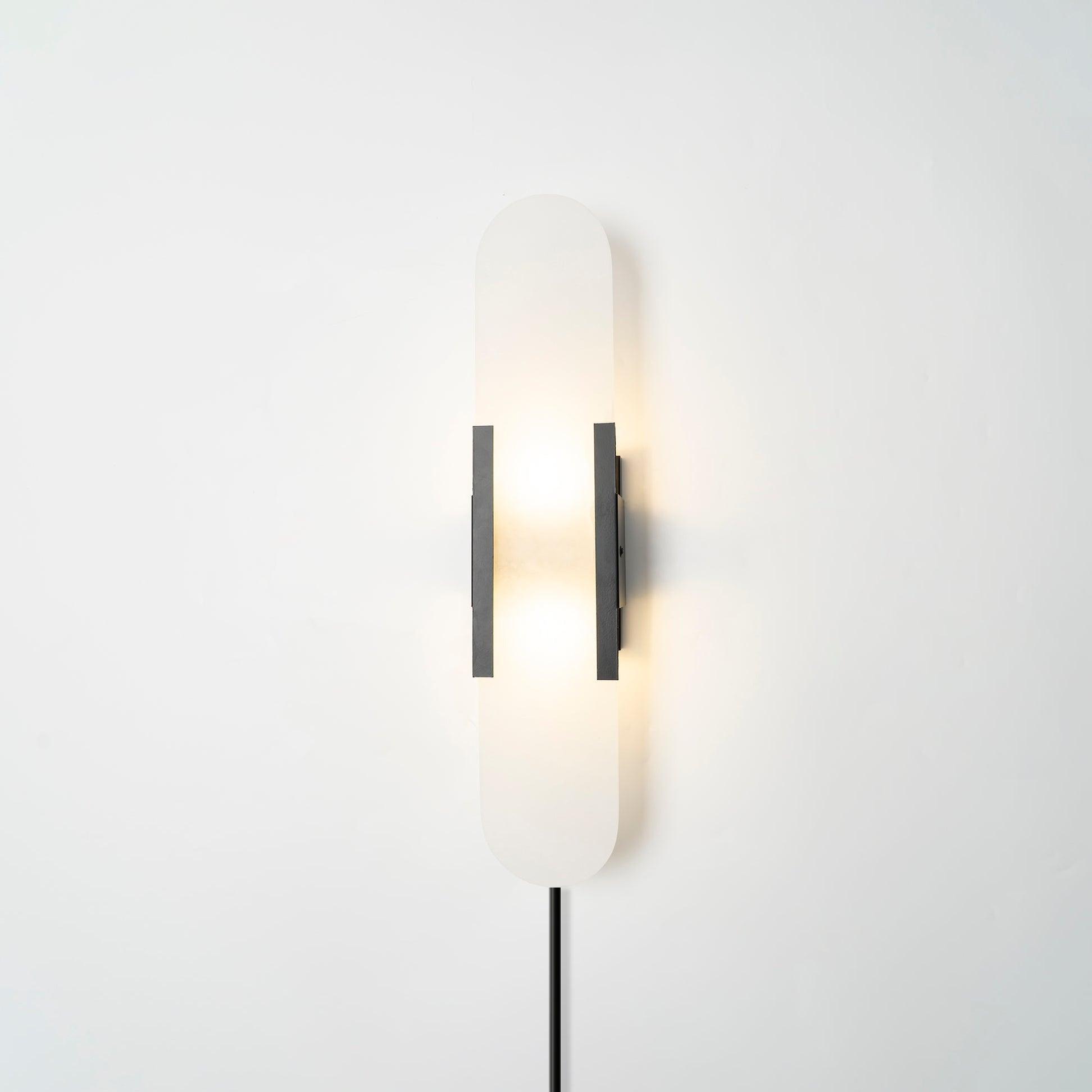 Melange Elongated Plug-in Lamp Bracket Sconce