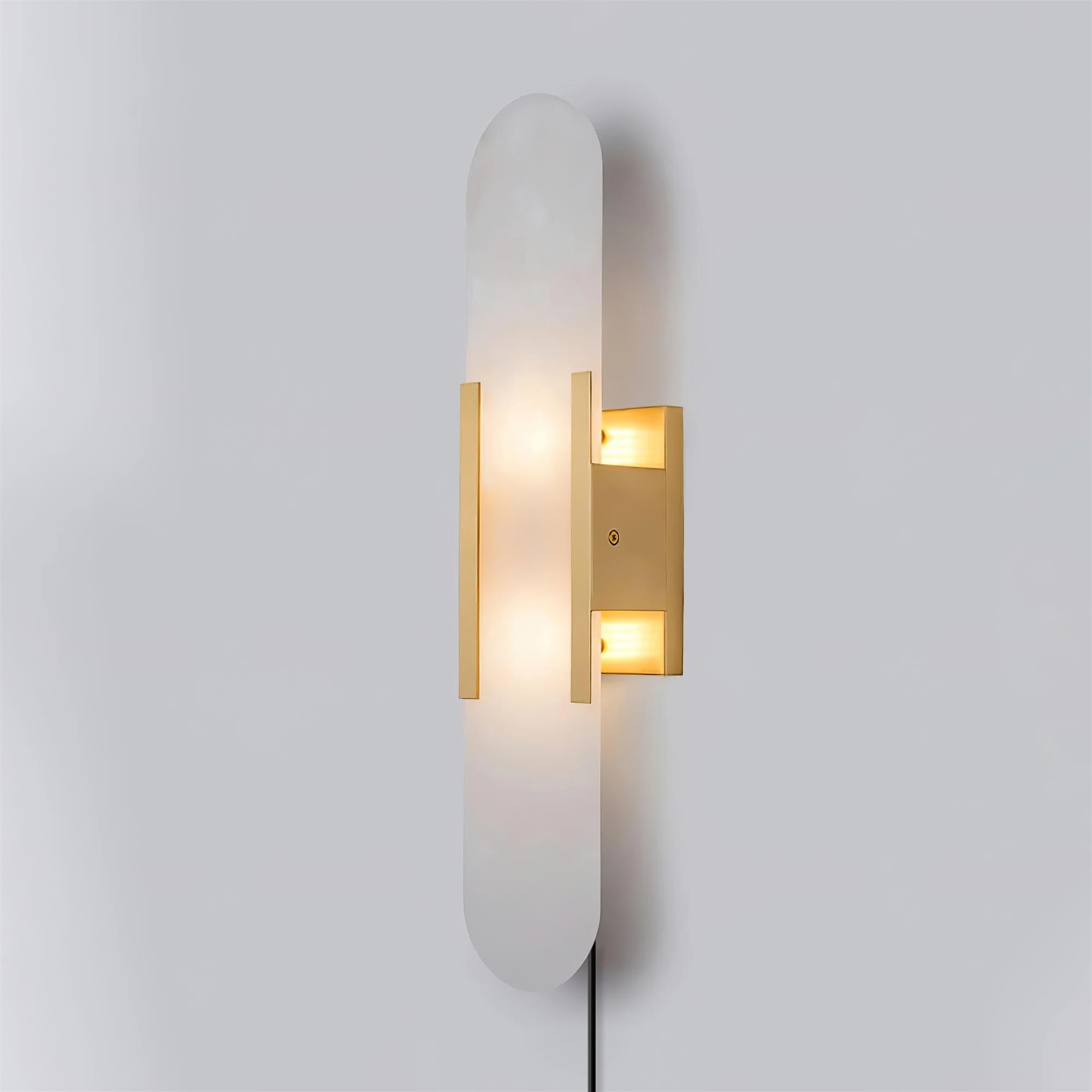 Melange Elongated Plug-in Lamp Bracket Sconce