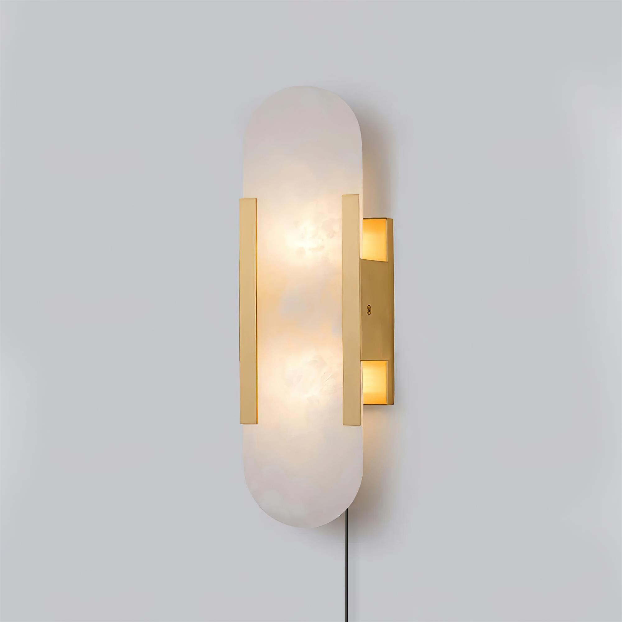 Melange Elongated Plug-in Lamp Bracket Sconce