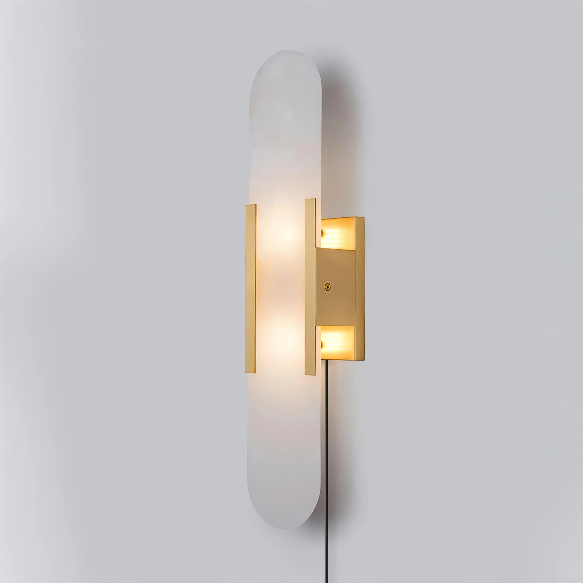 Melange Elongated Plug-in Lamp Bracket Sconce