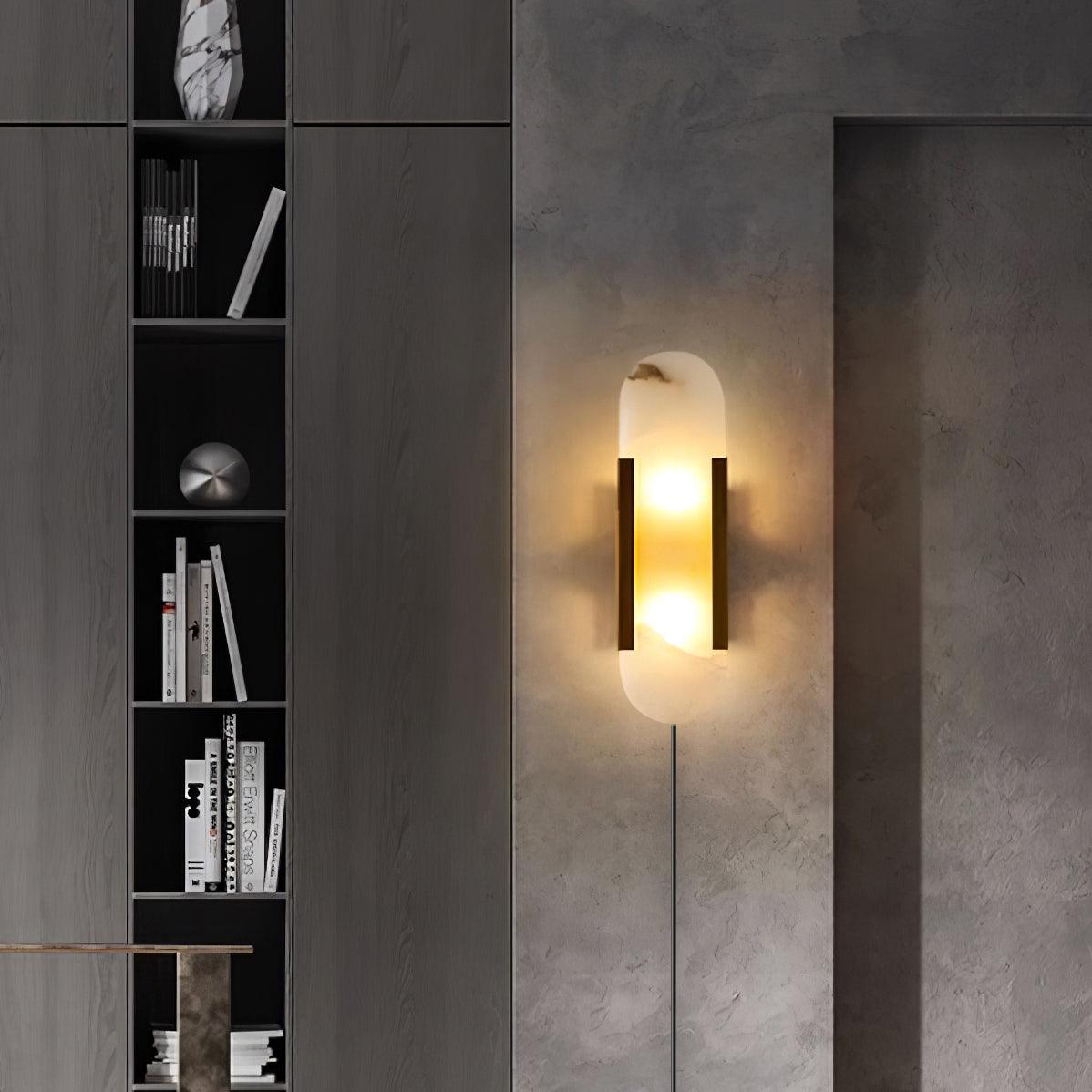 Melange Elongated Plug-in Lamp Bracket Sconce