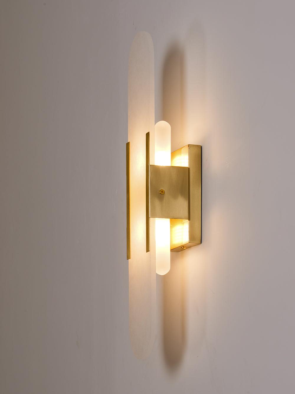 Melange Elongated Alabaster Wall Sconce
