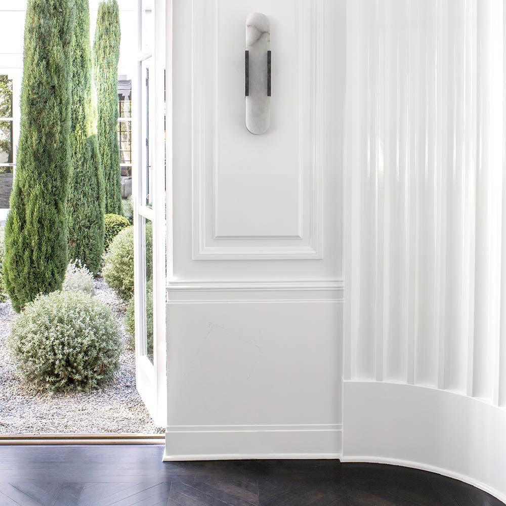 Melange Elongated Alabaster Wall Sconce