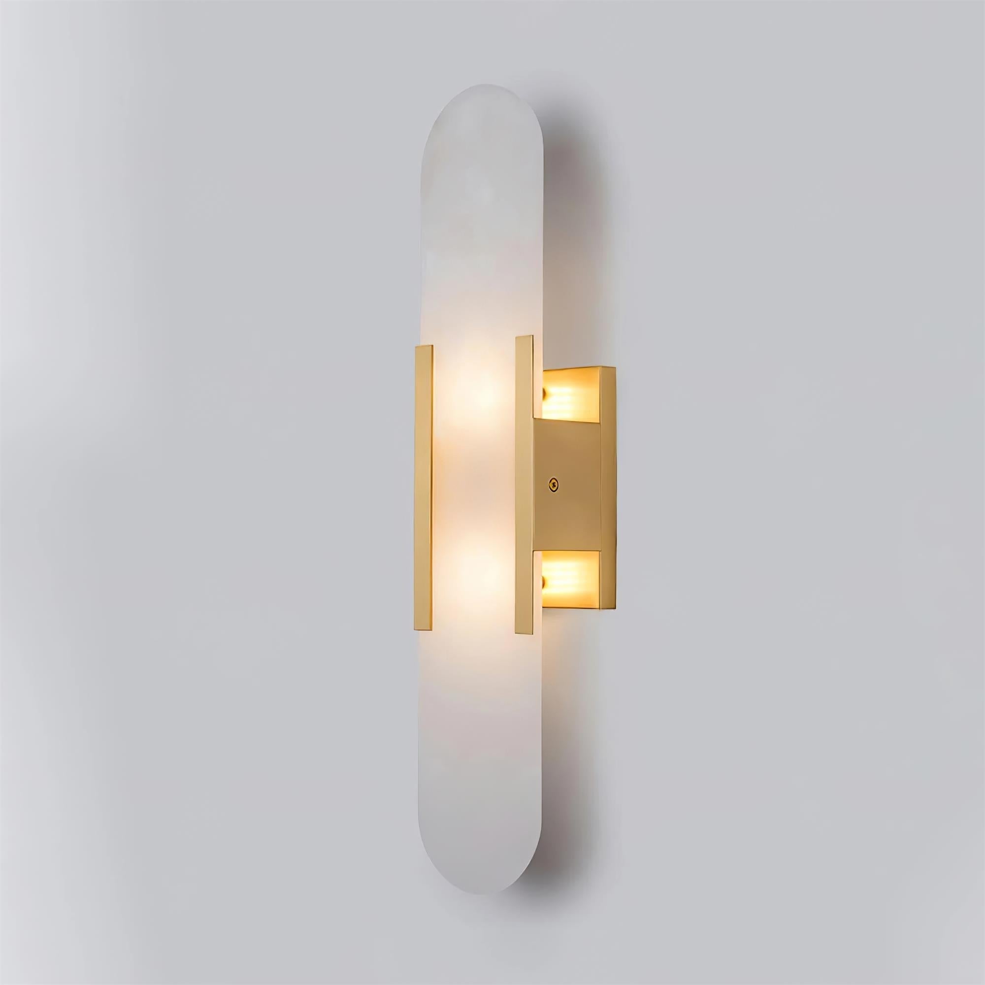 Melange Elongated Alabaster Wall Light Wall Light, Hardwired Wall Sconce, detail 16