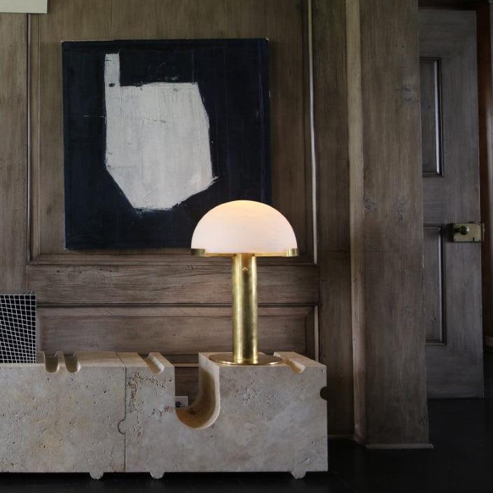 Elegance Alabaster Portable Lamp Table Lamp