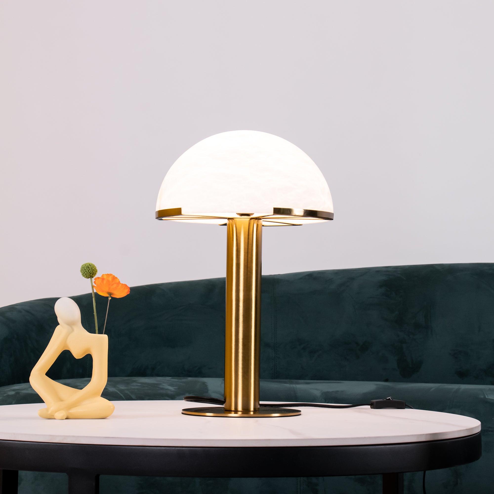 Elegance Alabaster Portable Lamp Table Lamp