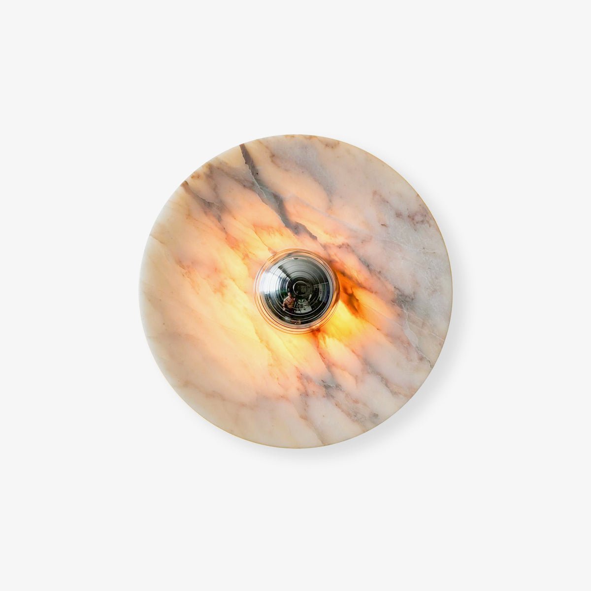 Messier Marble Rechargeable Wall Light, Bathroom Wall Sconce, Dia 20cm x H 20cm