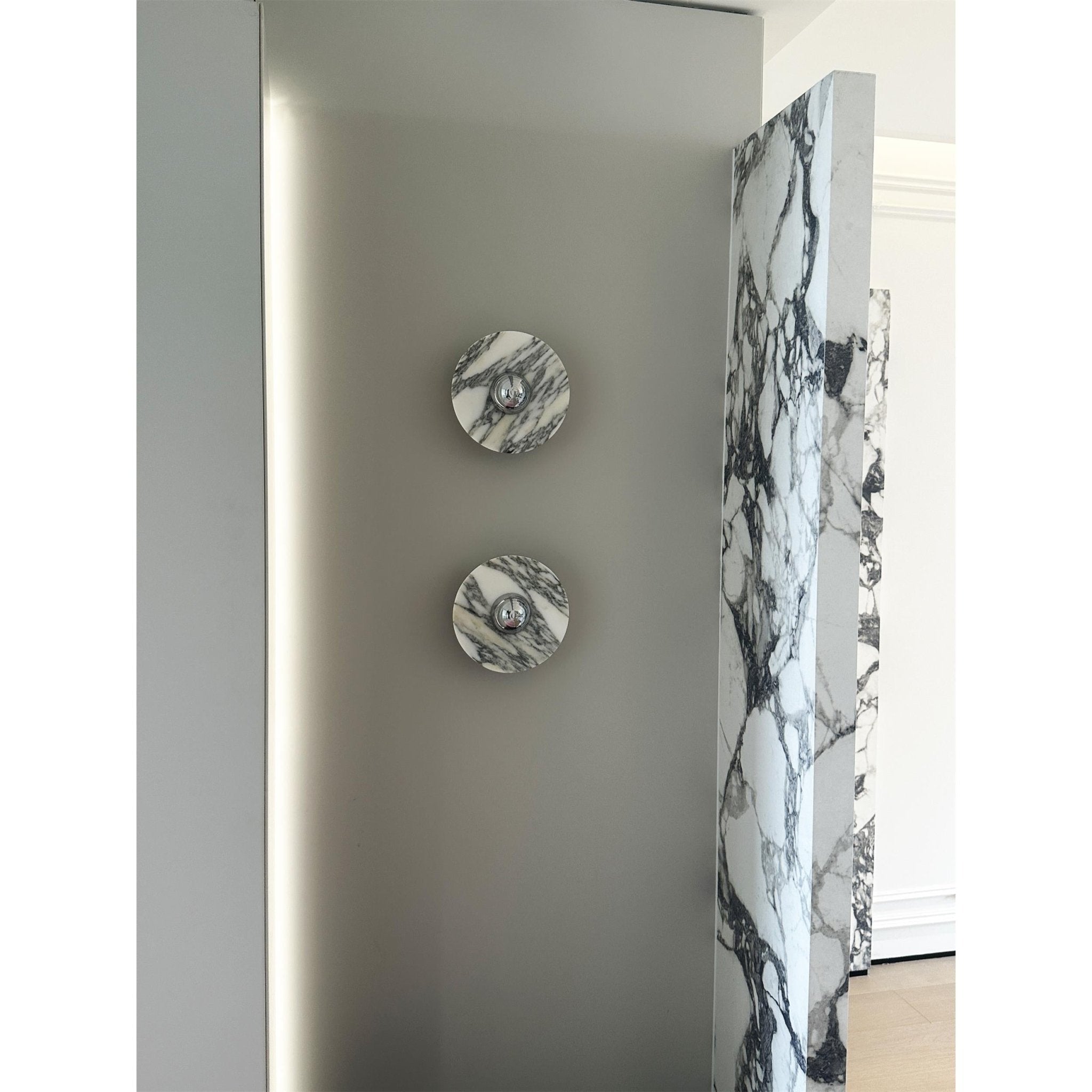 Messier Marble Rechargeable Wall Light, Bathroom Wall Sconce, detail 6